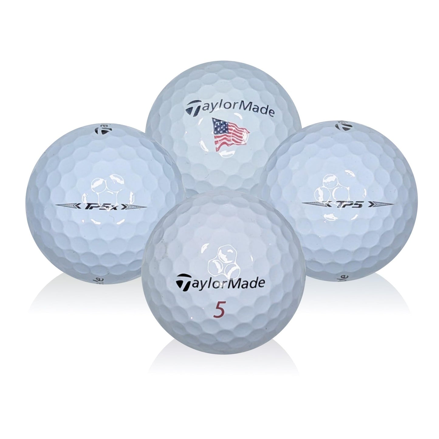 EconoGolf 50-Pack: Taylormade TP5 & TP5x Recycled Balls